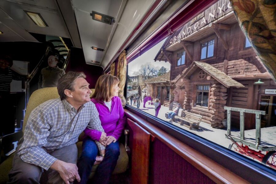 From Williams: Grand Canyon Railway Round-Trip Train Ticket - The Onboard Experience: Vintage Comfort, Real Entertaining, and a Bar
