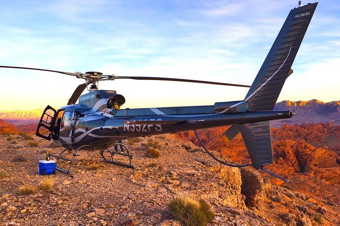 Grand Canyon Helicopter Flight with Sunset Valley of Fire Landing - Why a sunset helicopter beats a road trip for the Grand Canyon