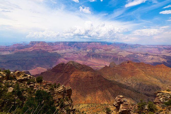 Grand Canyon Landmarks Tour by Airplane with Optional Hummer Tour - Desert View Watchtower and the Colorado River line you can’t unsee
