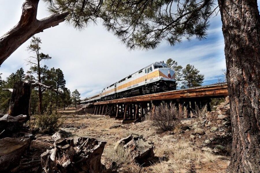 Sedona, AZ: Grand Canyon Guided Tour and Historic Railway - Williams to Grand Canyon Village: riding the historic train in real time