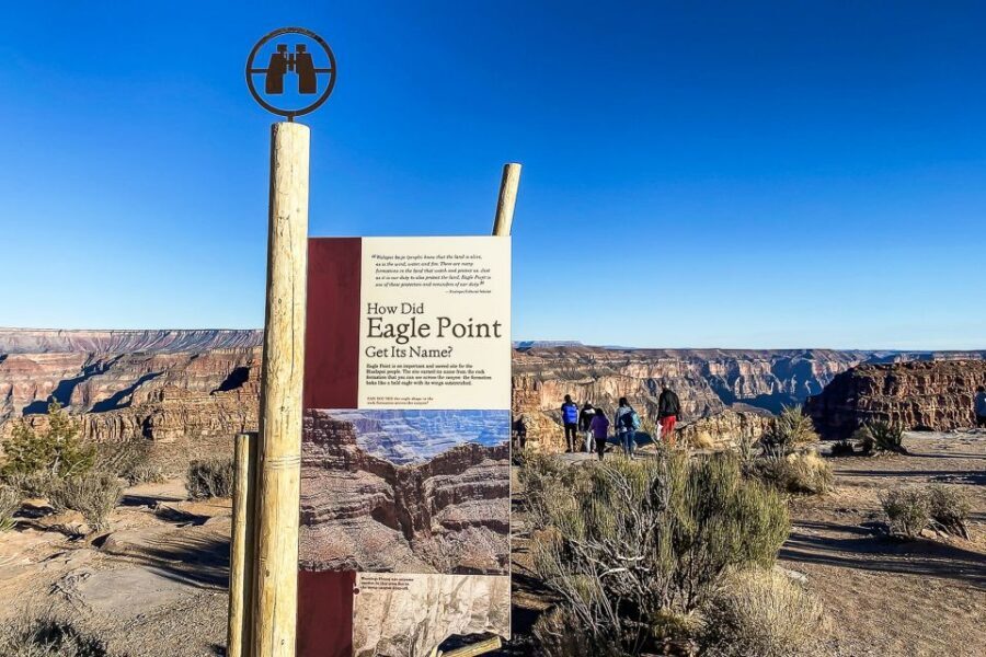 Vegas: Grand Canyon, Hoover Dam, Lunch/Skywalk Options, WiFi - Grand Canyon West setup: Eagle Point first, then Guano Point