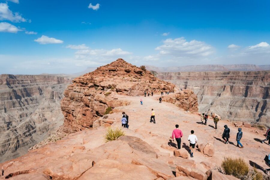 Vegas: Grand Canyon West Rim Tour & Hoover Dam Photo Stop - Entering the Grand Canyon West Rim on the Hualapai reservation